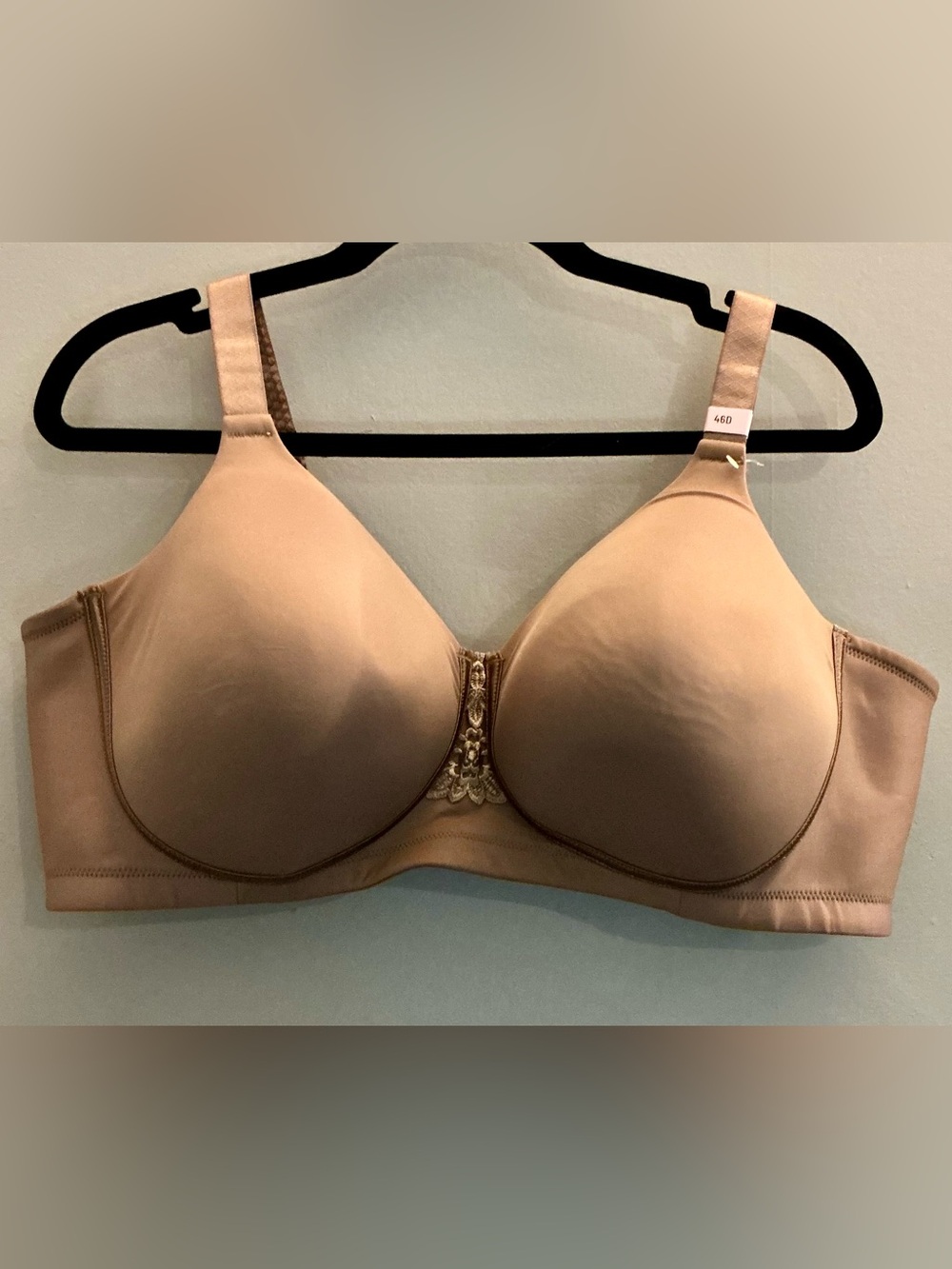 Vanity Fair 46D Full Coverage Wireless Bra Beige Smooth T Shirt Comfort